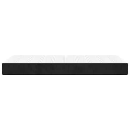 Taschenfederkernmatratze für Kinder Mittel Schwarz 80x160 cm Samt