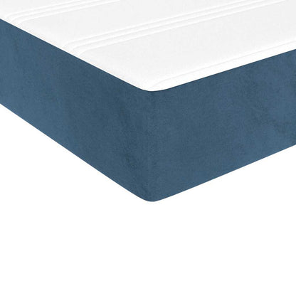 Taschenfederkernmatratze für Kinder Mittel Blau 80x160 cm Samt