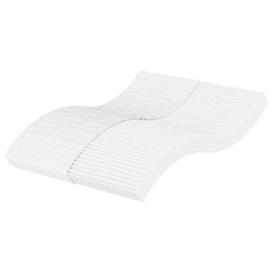 Matelas mousse blanc 140x210 cm dureté H2 H3