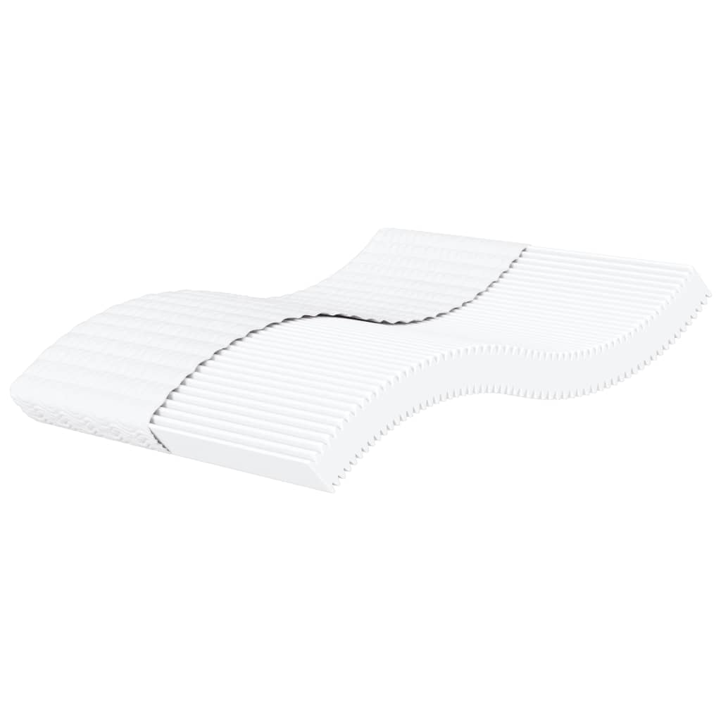 Matelas mousse blanc 160x210 cm dureté H2 H3