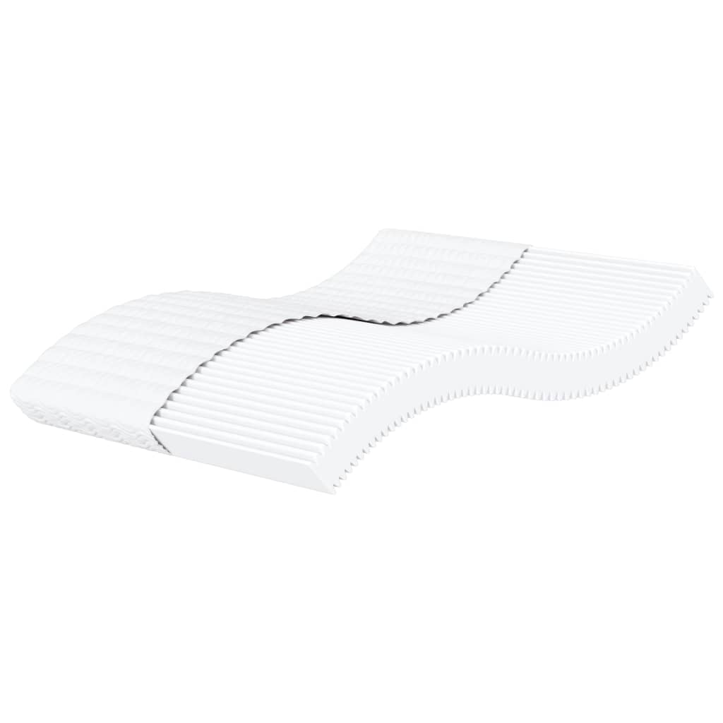 Matelas mousse blanc 160x220 cm dureté H2 H3