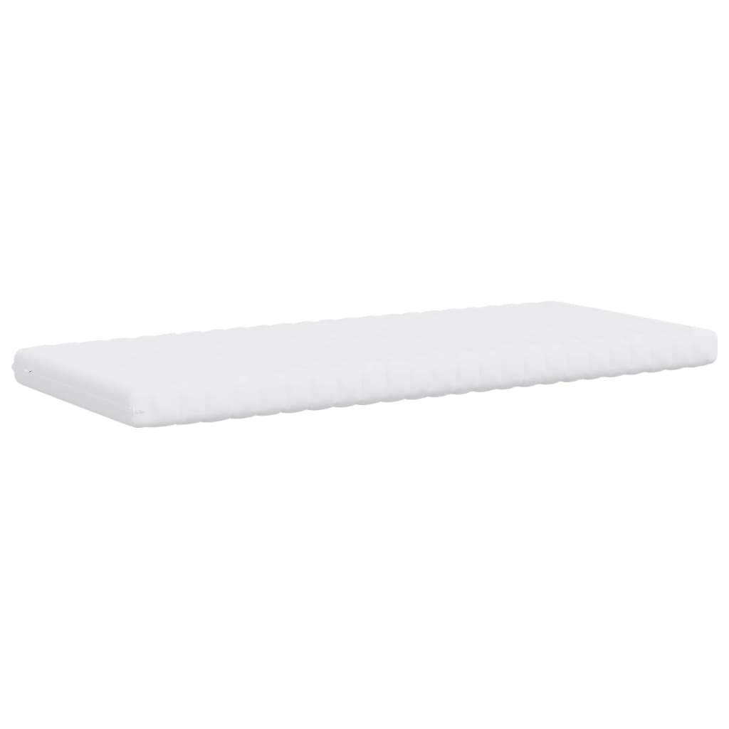 Matelas mousse blanc 80x210 cm 7 zones dureté 20 ILD