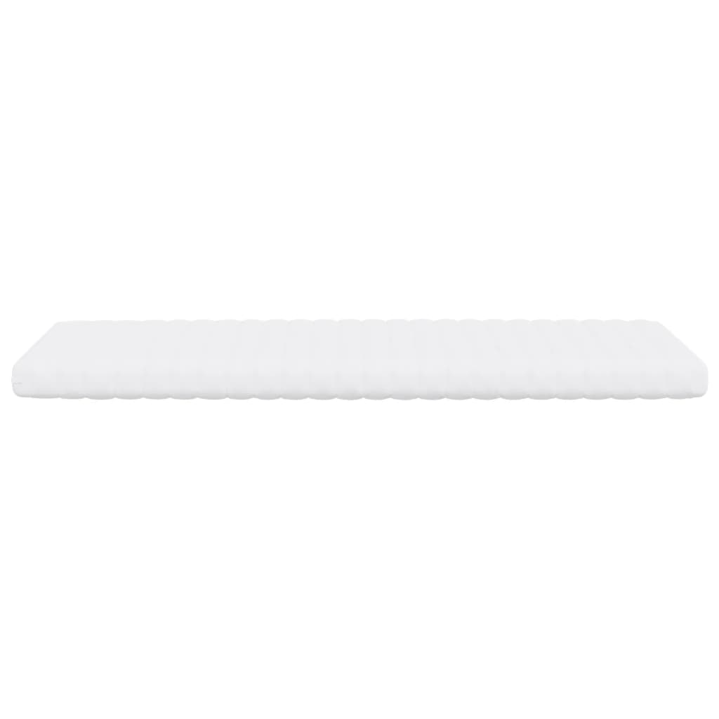 Matelas mousse blanc 80x210 cm 7 zones dureté 20 ILD