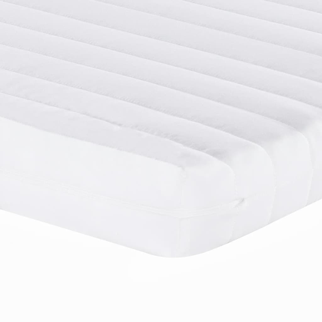 Matelas mousse blanc 80x210 cm 7 zones dureté 20 ILD