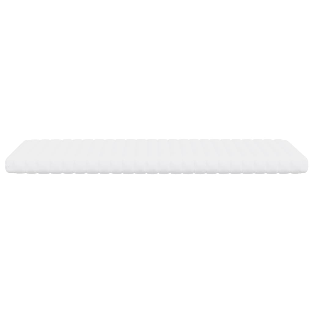 Matelas mousse blanc 90x210 cm 7 zones dureté 20 ILD