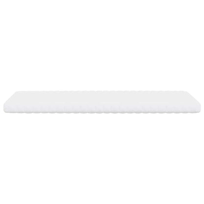 Schaumstoffmatratze Weiß 90x210 cm 7-Zonen Härtegrad 20 ILD