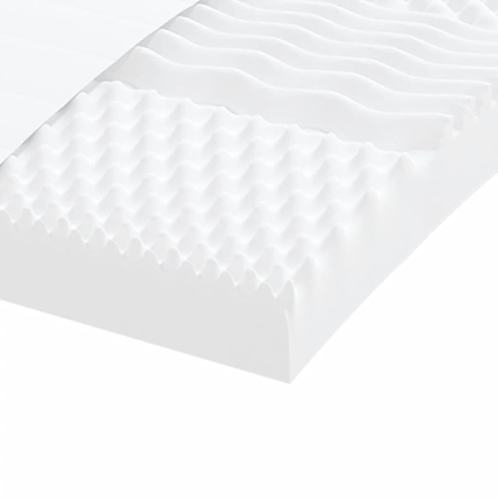 Matelas mousse blanc 100x210 cm 7 zones dureté 20 ILD