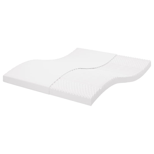 Matelas mousse blanc 160x210 cm 7 zones dureté 20 ILD