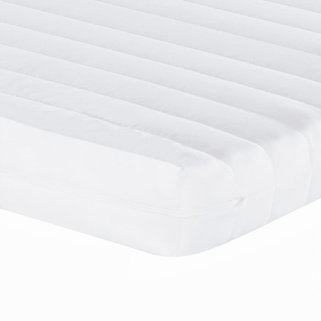 Matelas mousse blanc 200x210 cm 7 zones dureté 20 ILD