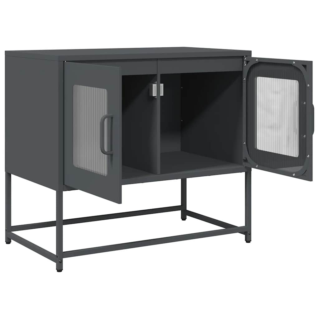 TV-Schrank Anthrazit 68x39x60,5 cm Kaltgewalzter Stahl