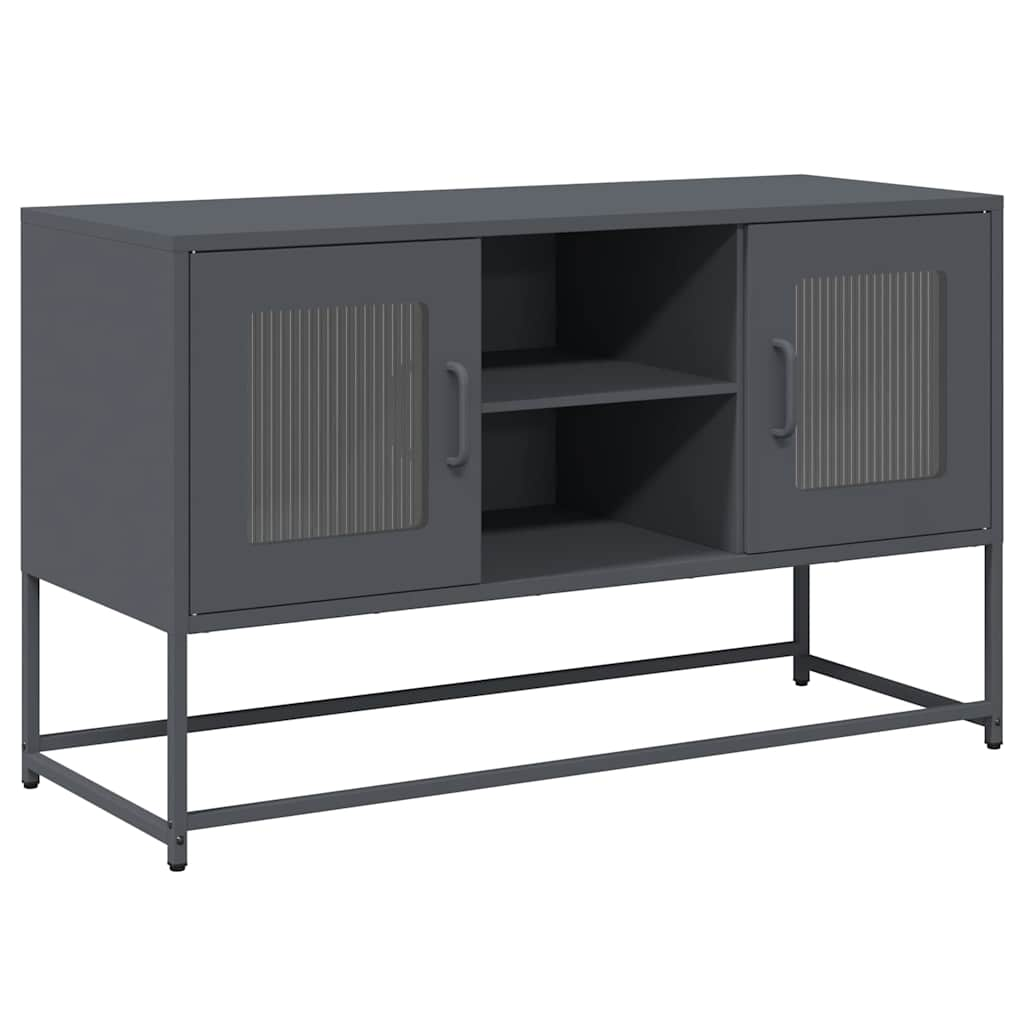 TV-Schrank Anthrazit 100,5x39x60,5 cm Stahl