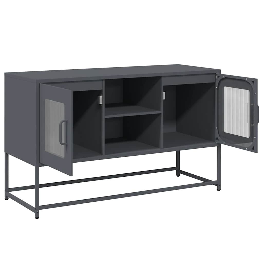 TV-Schrank Anthrazit 100,5x39x60,5 cm Stahl