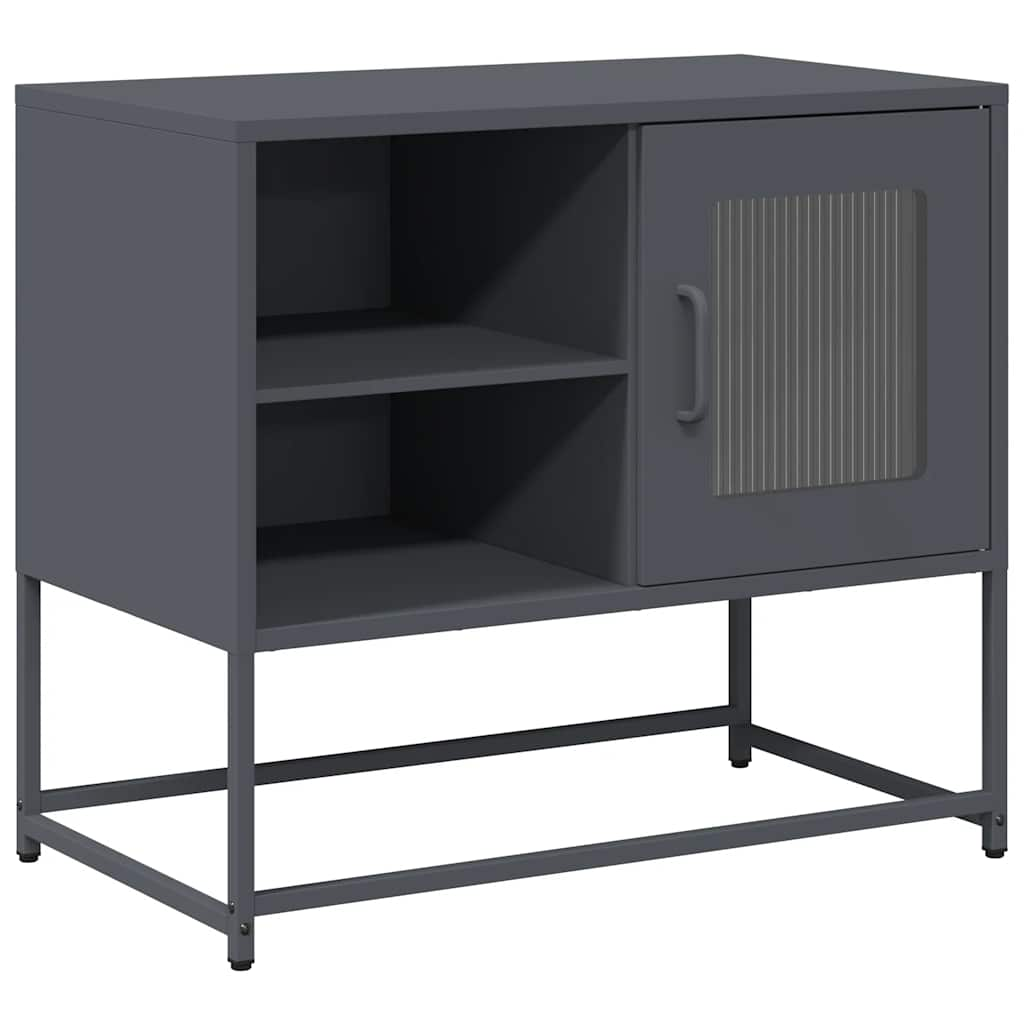 TV-Schrank Anthrazit 68x39x60,5 cm Stahl