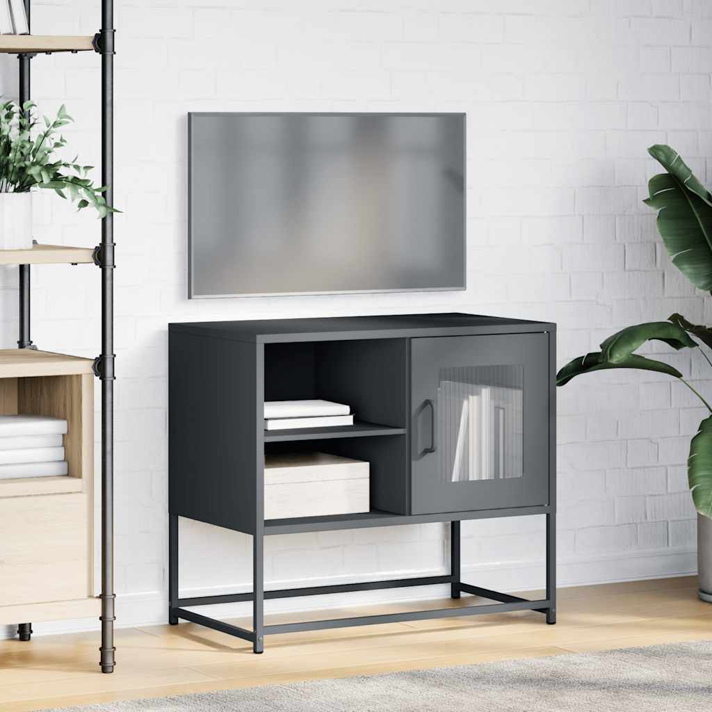 TV-Schrank Anthrazit 68x39x60,5 cm Stahl