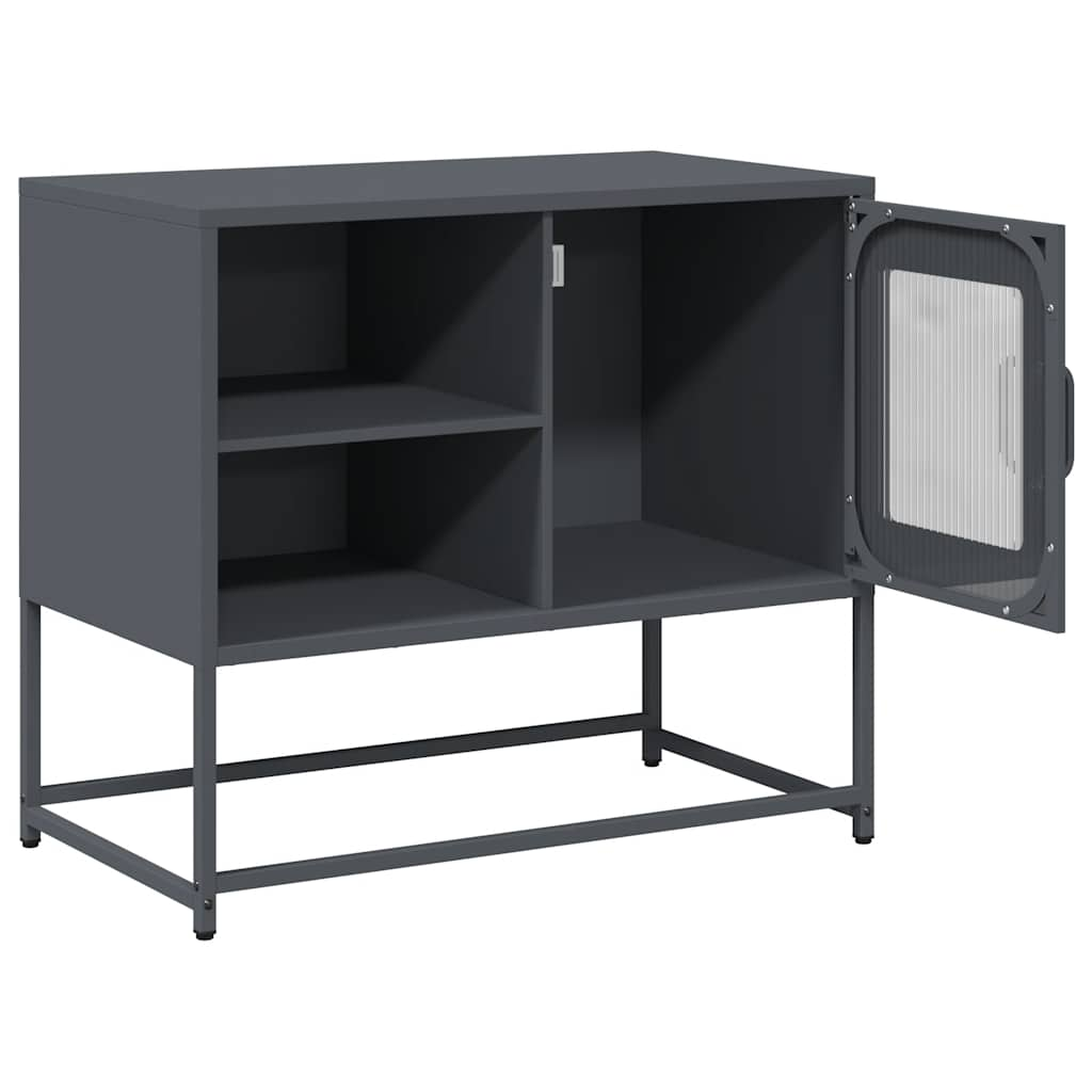 TV-Schrank Anthrazit 68x39x60,5 cm Stahl