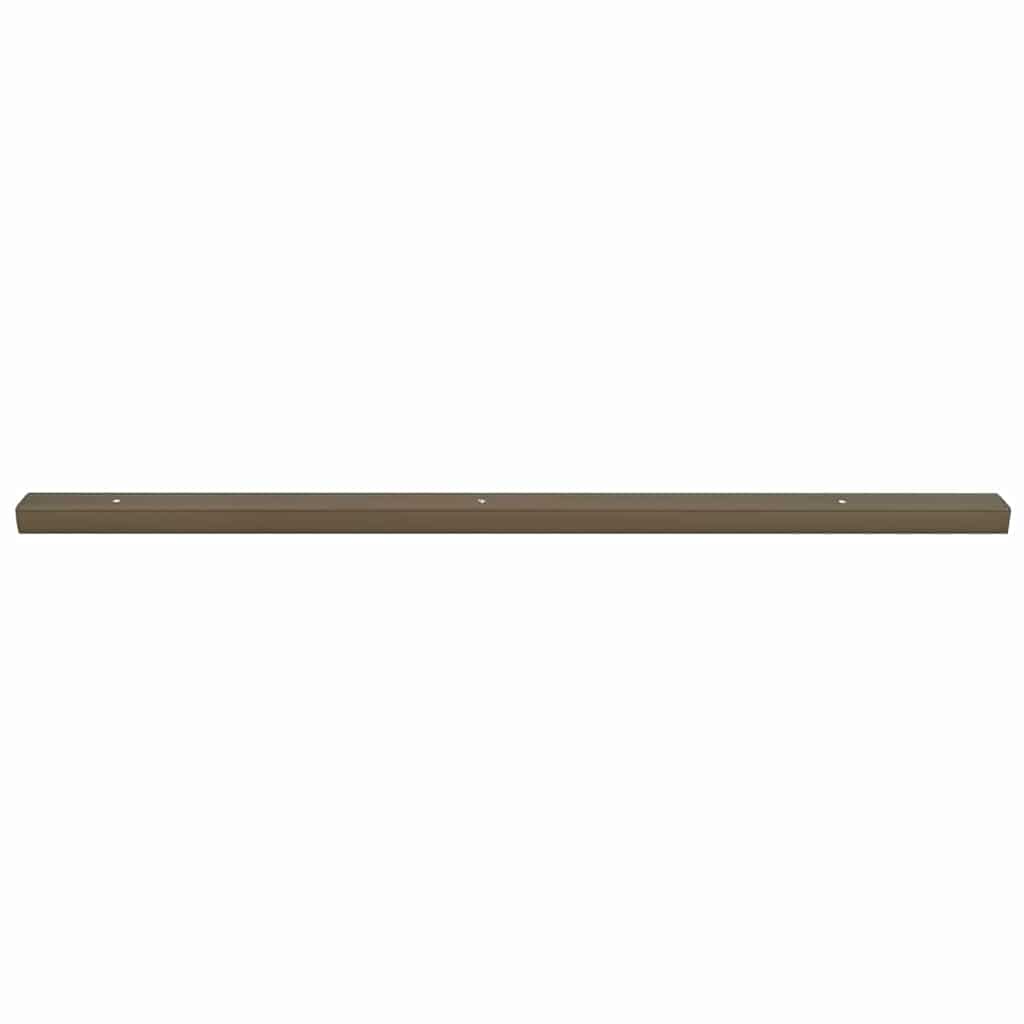 Treppenkantenprofile 30 stk. Braun 67 x 3 x 2 cm Aluminium
