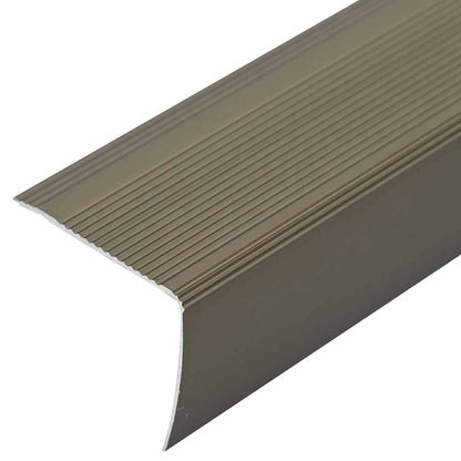 Treppenkantenprofile 10 stk. Champagner 67 x 3 x 2 cm Aluminium