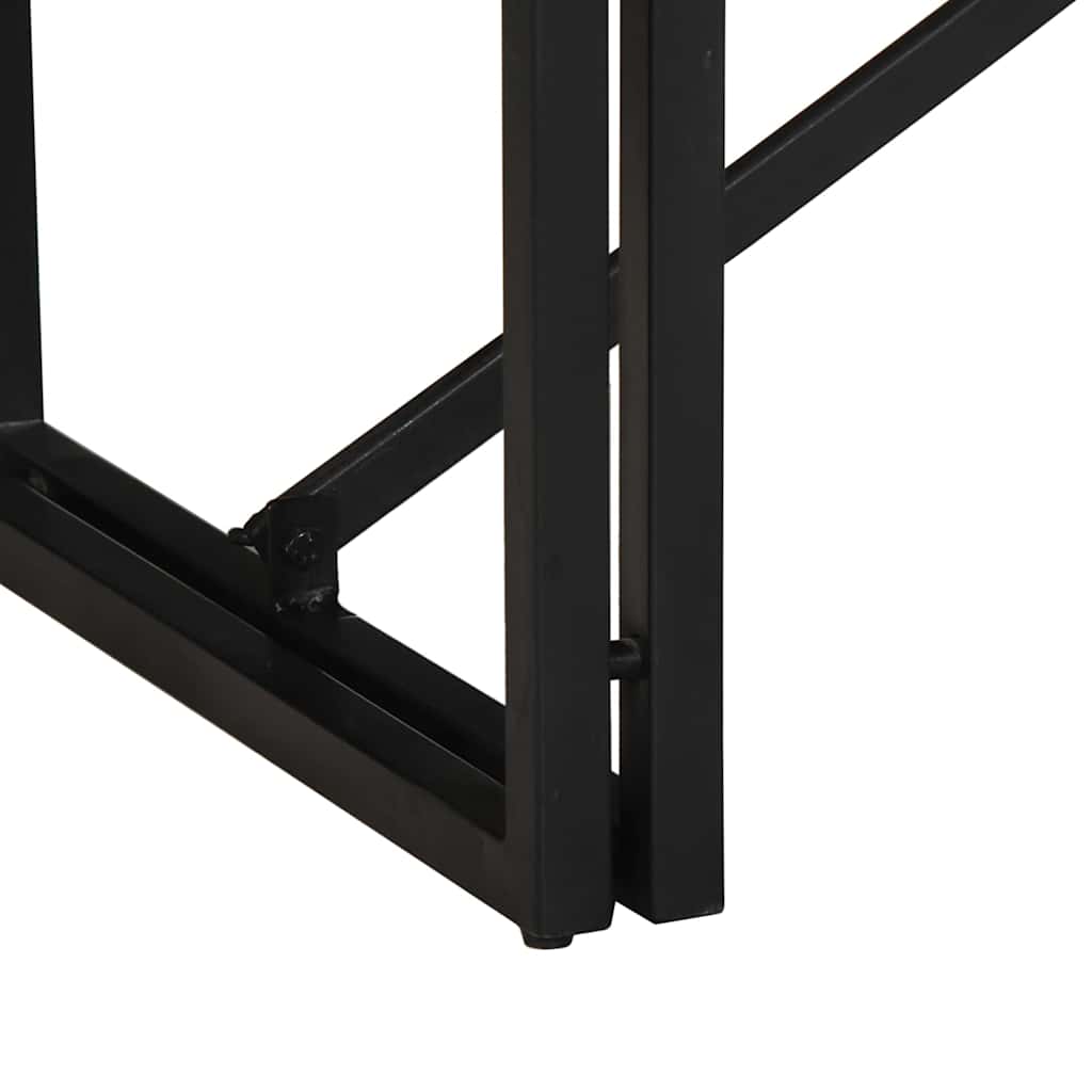 Table basse multicolore 80x40x35 cm bois de récupération bois massif