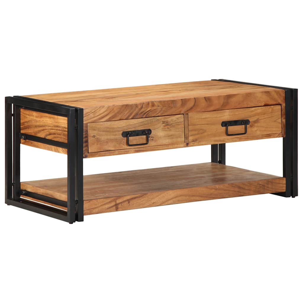 Table basse 90x50x38 cm en bois d'acacia massif