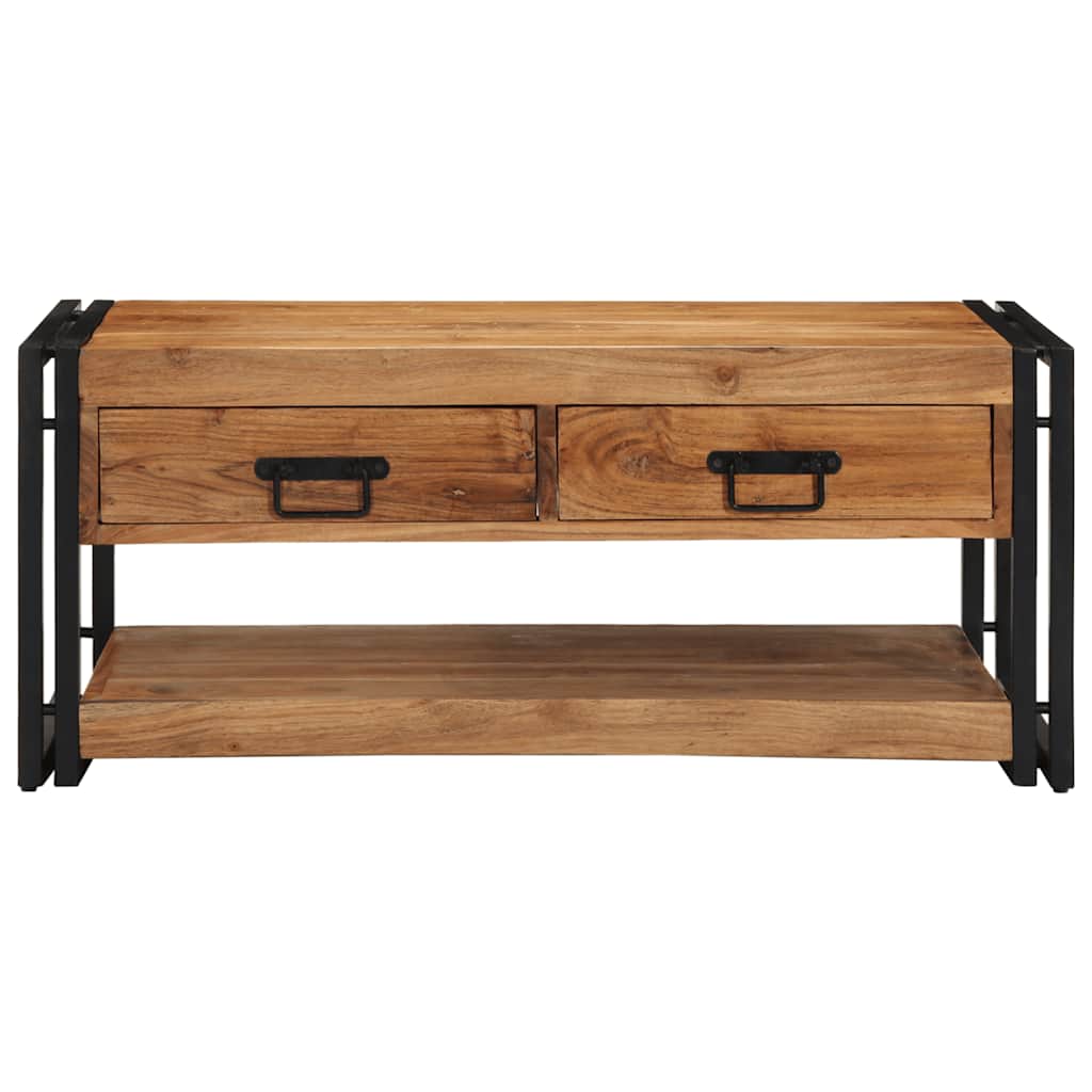Table basse 90x50x38 cm en bois d'acacia massif