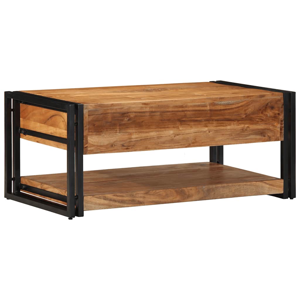 Table basse 90x50x38 cm en bois d'acacia massif
