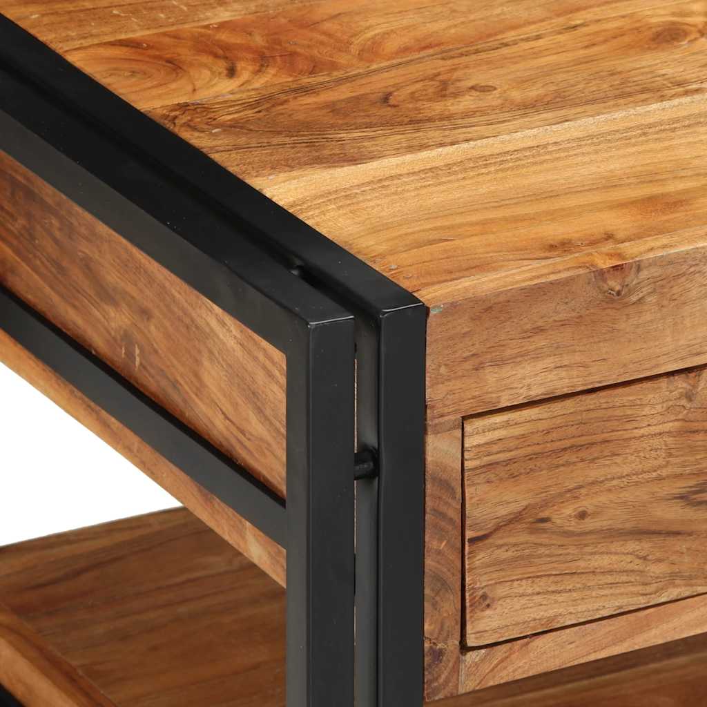 Table basse 90x50x38 cm en bois d'acacia massif