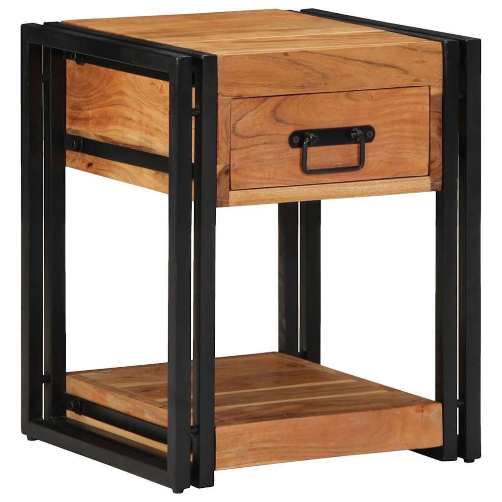 Nachttisch 2 stk. Braun 40 x 40 x 50 cm Massivholz Akazie