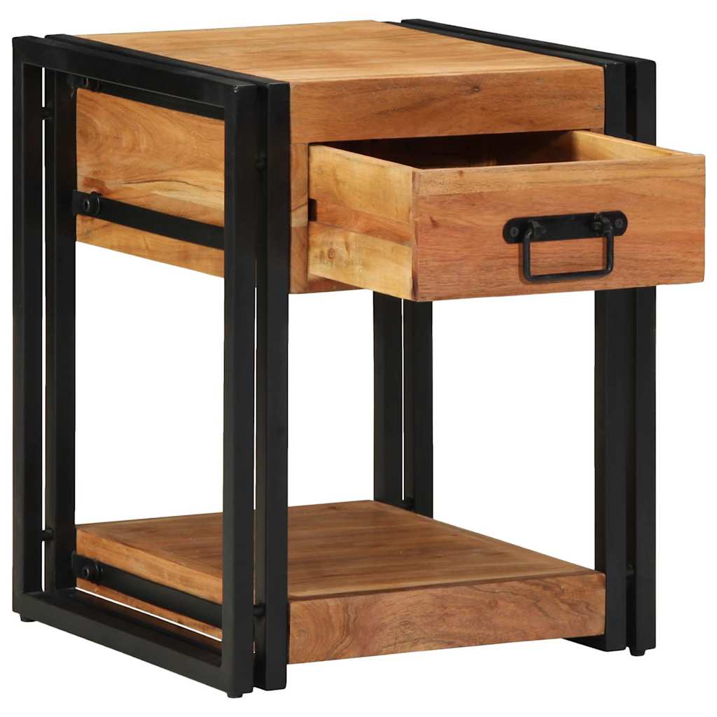 Nachttisch 2 stk. Braun 40 x 40 x 50 cm Massivholz Akazie