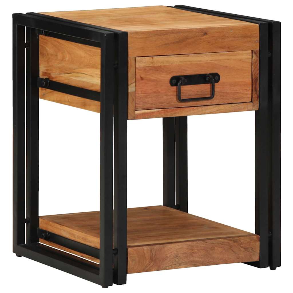 Nachttisch 2 stk. Braun 40 x 40 x 50 cm Massivholz Akazie