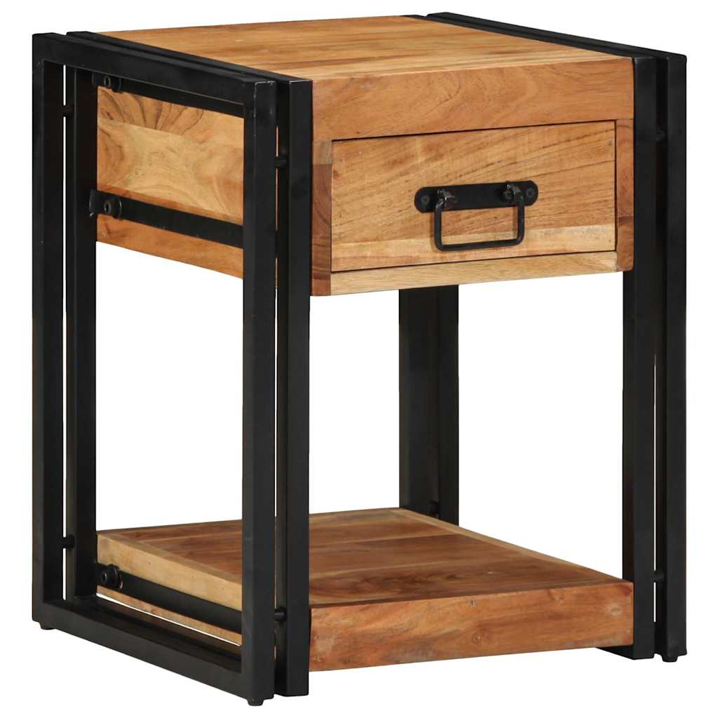 Nachttisch 2 stk. Braun 40 x 40 x 50 cm Massivholz Akazie