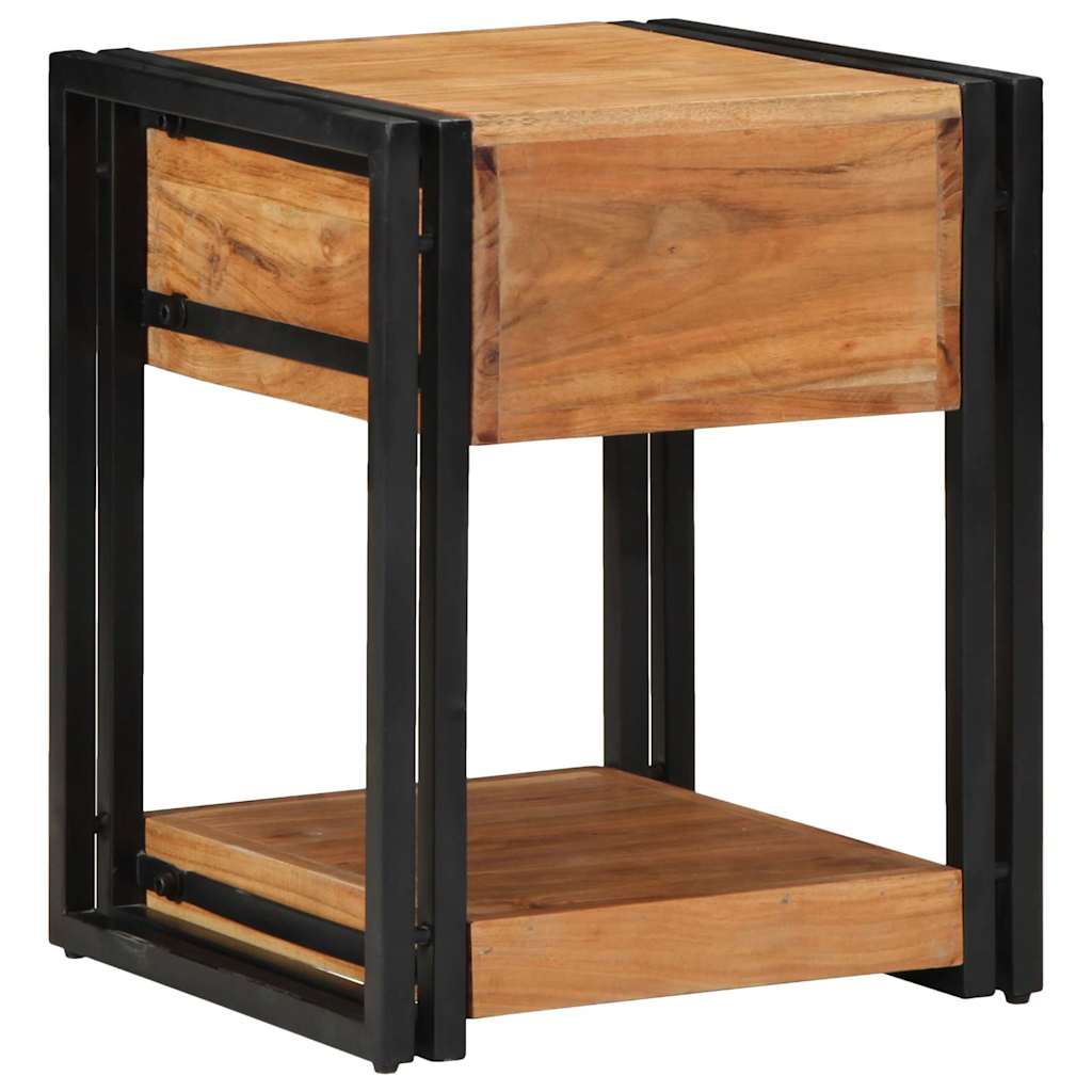 Nachttisch 2 stk. Braun 40 x 40 x 50 cm Massivholz Akazie