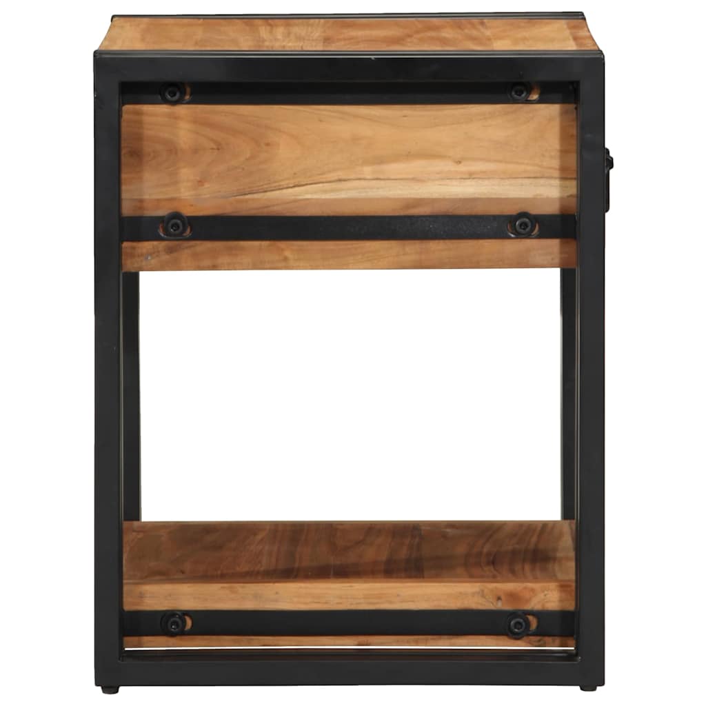 Nachttisch 2 stk. Braun 40 x 40 x 50 cm Massivholz Akazie