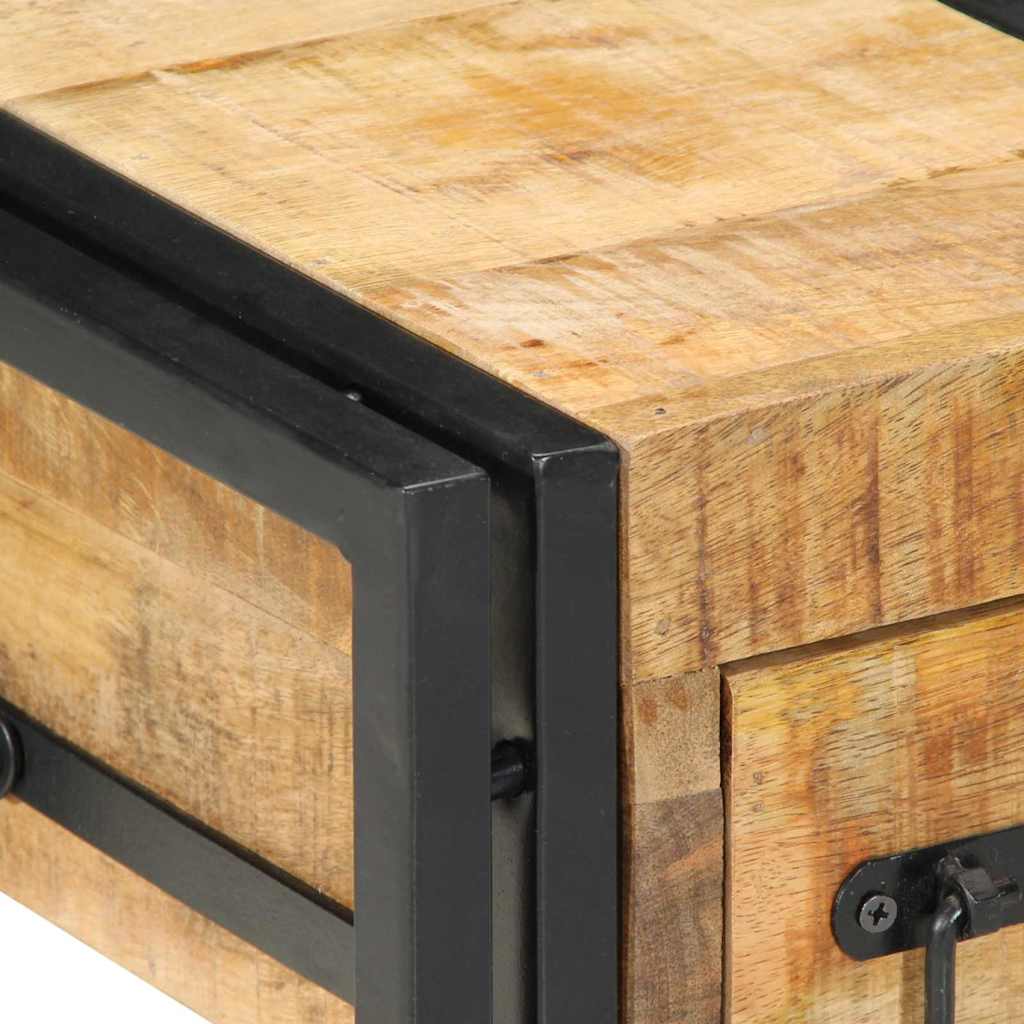 Nachttisch 2 stk. Braun 30 x 30 x 40 cm Massivholz Mango