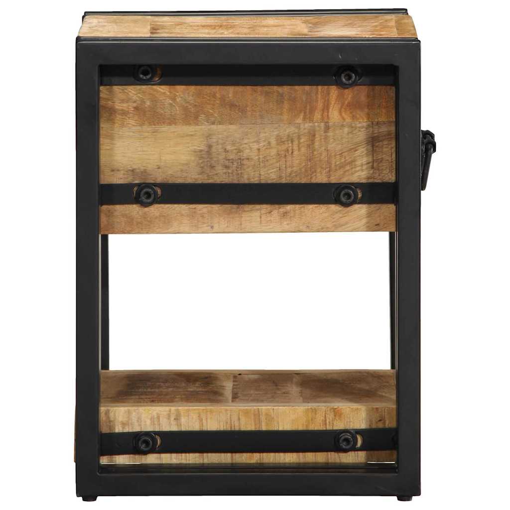 Nachttisch 2 stk. Braun 30 x 30 x 40 cm Massivholz Mango