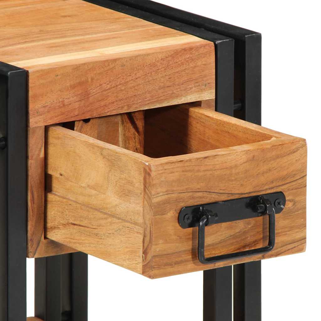 Nachttisch 2 stk. Braun 30 x 30 x 40 cm Massivholz Akazie