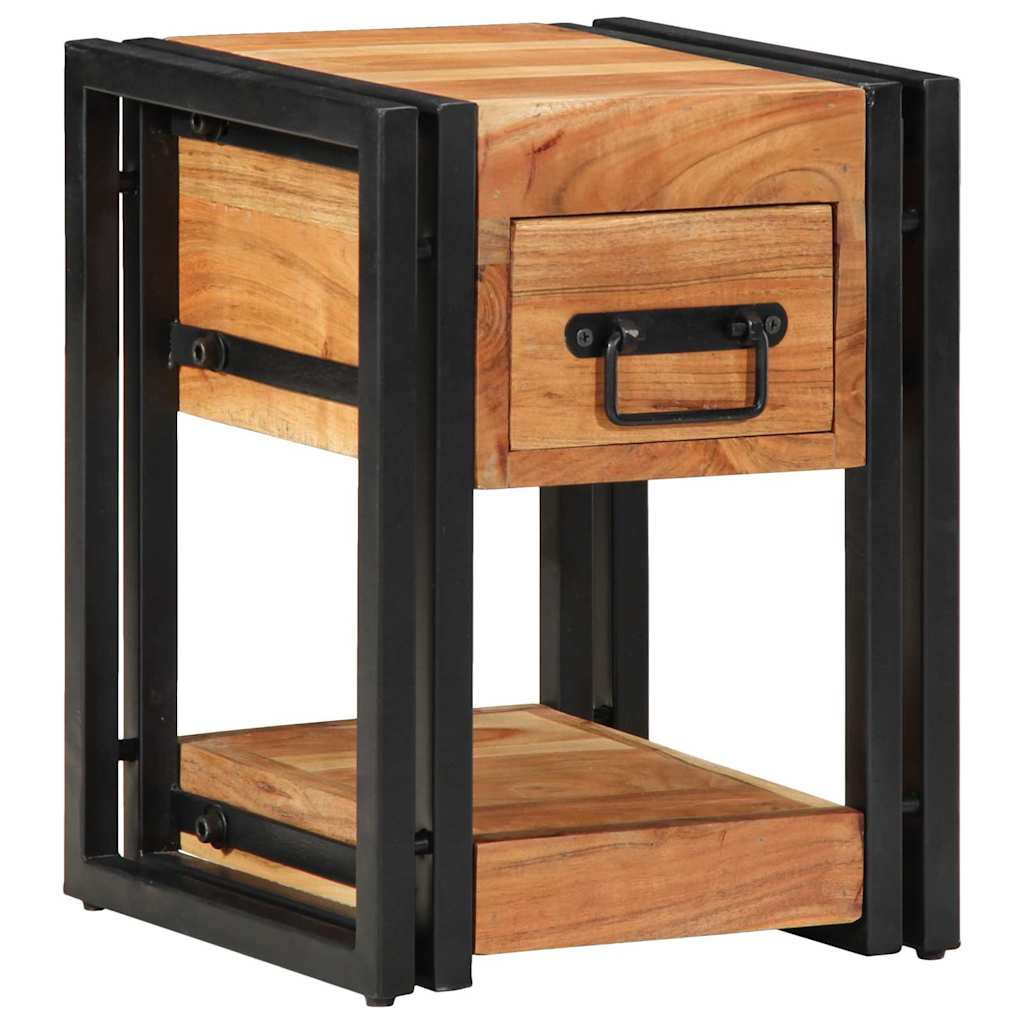 Nachttisch 2 stk. Braun 30 x 30 x 40 cm Massivholz Akazie