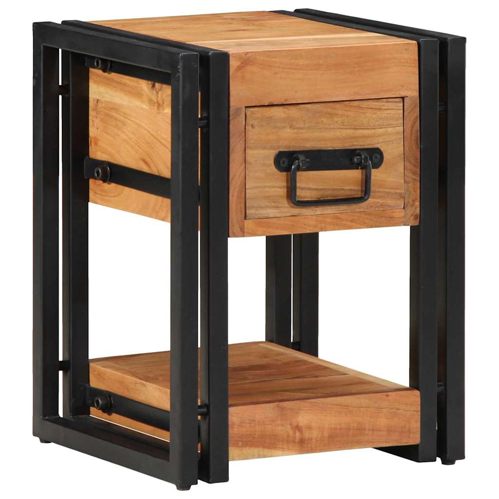 Nachttisch 2 stk. Braun 30 x 30 x 40 cm Massivholz Akazie