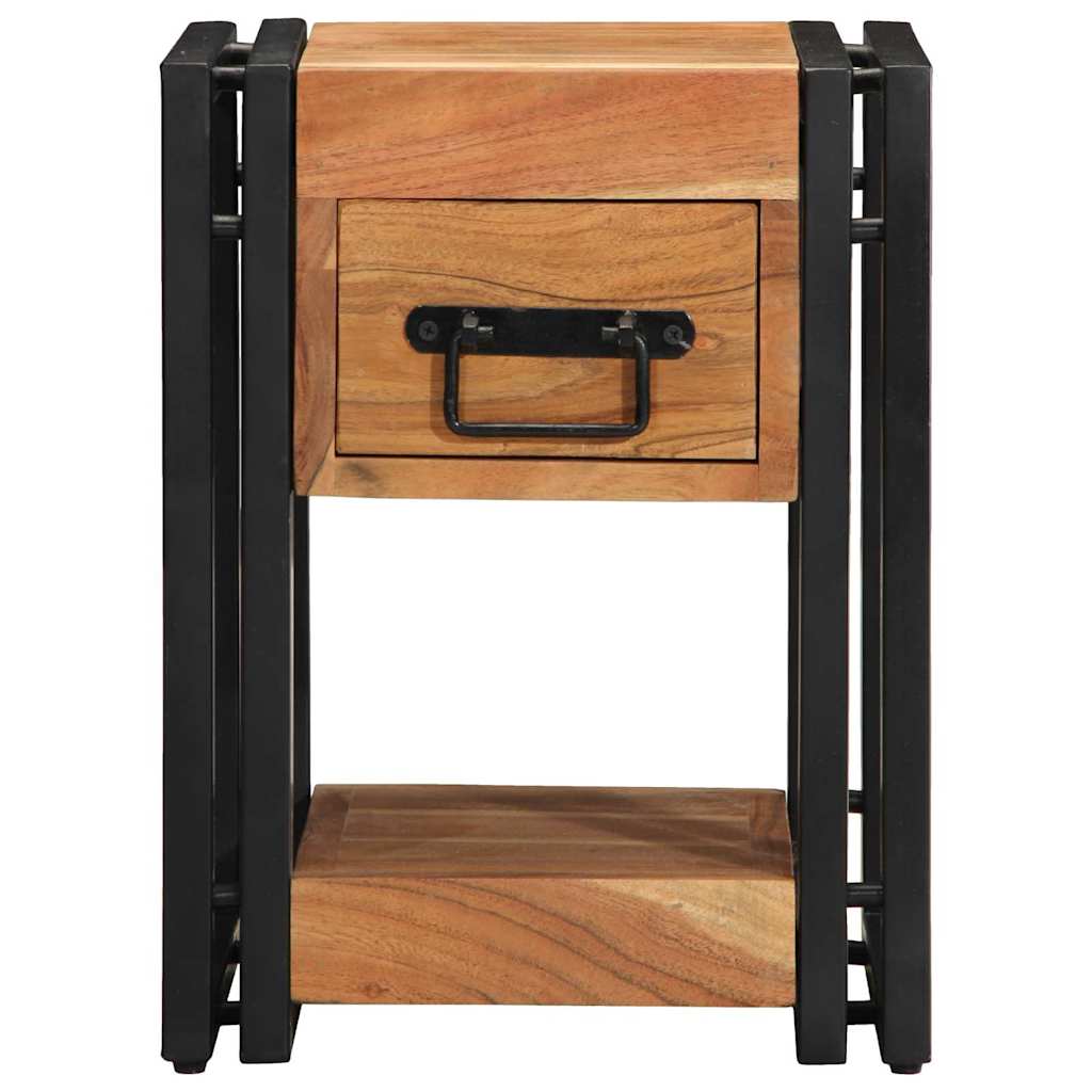 Nachttisch 2 stk. Braun 30 x 30 x 40 cm Massivholz Akazie
