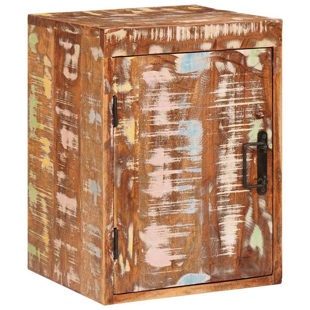 Nachttisch Braun 35 x 33 x 48 cm Massivholz Altholz