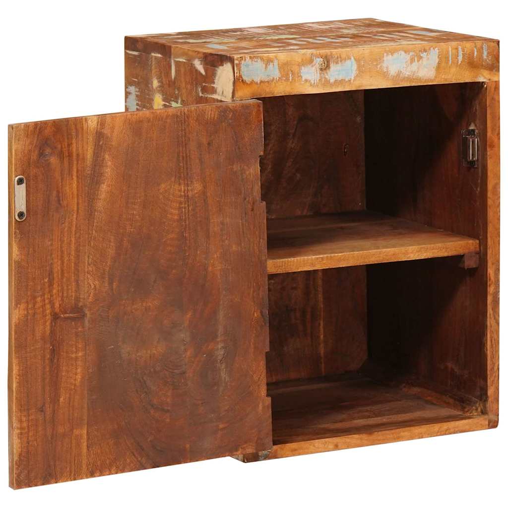 Nachttisch 2 pcs Braun 35 x 33 x 48 cm Massivholz Altholz