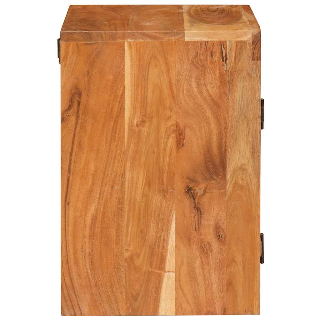 Nachttisch 2 stk. Braun 35 x 33 x 48 cm Massivholz Akazie