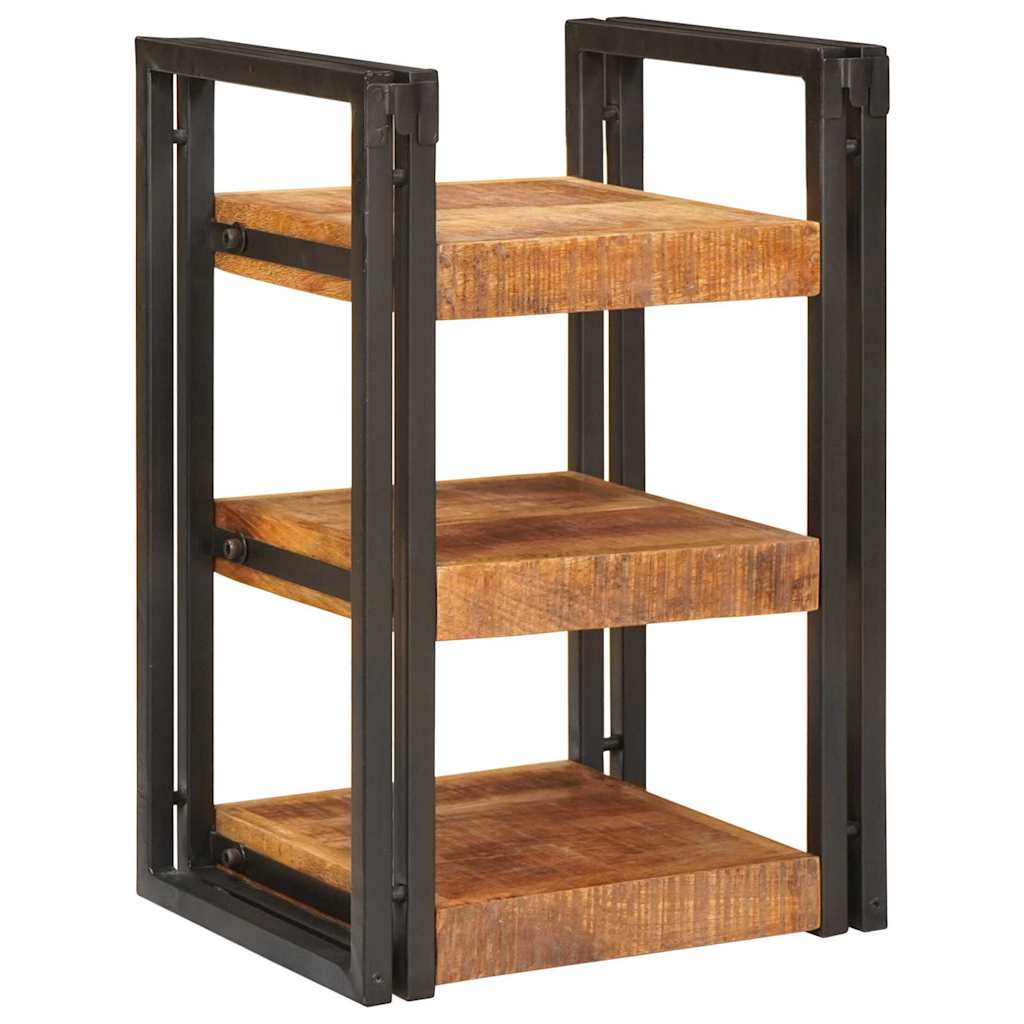 Nachttisch 2 stk. Braun und Schwarz 38 x 33 x 58 cm