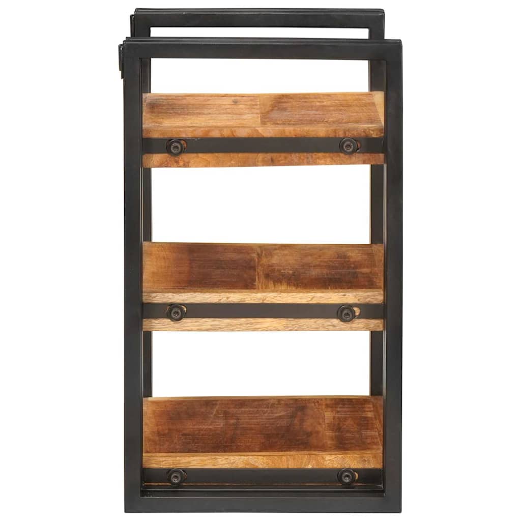 Nachttisch 2 stk. Braun und Schwarz 38 x 33 x 58 cm