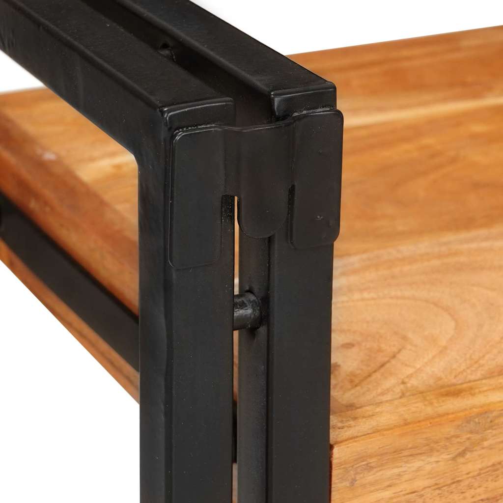 Nachttisch 2 stk. Braun und Schwarz 38 x 33 x 58 cm