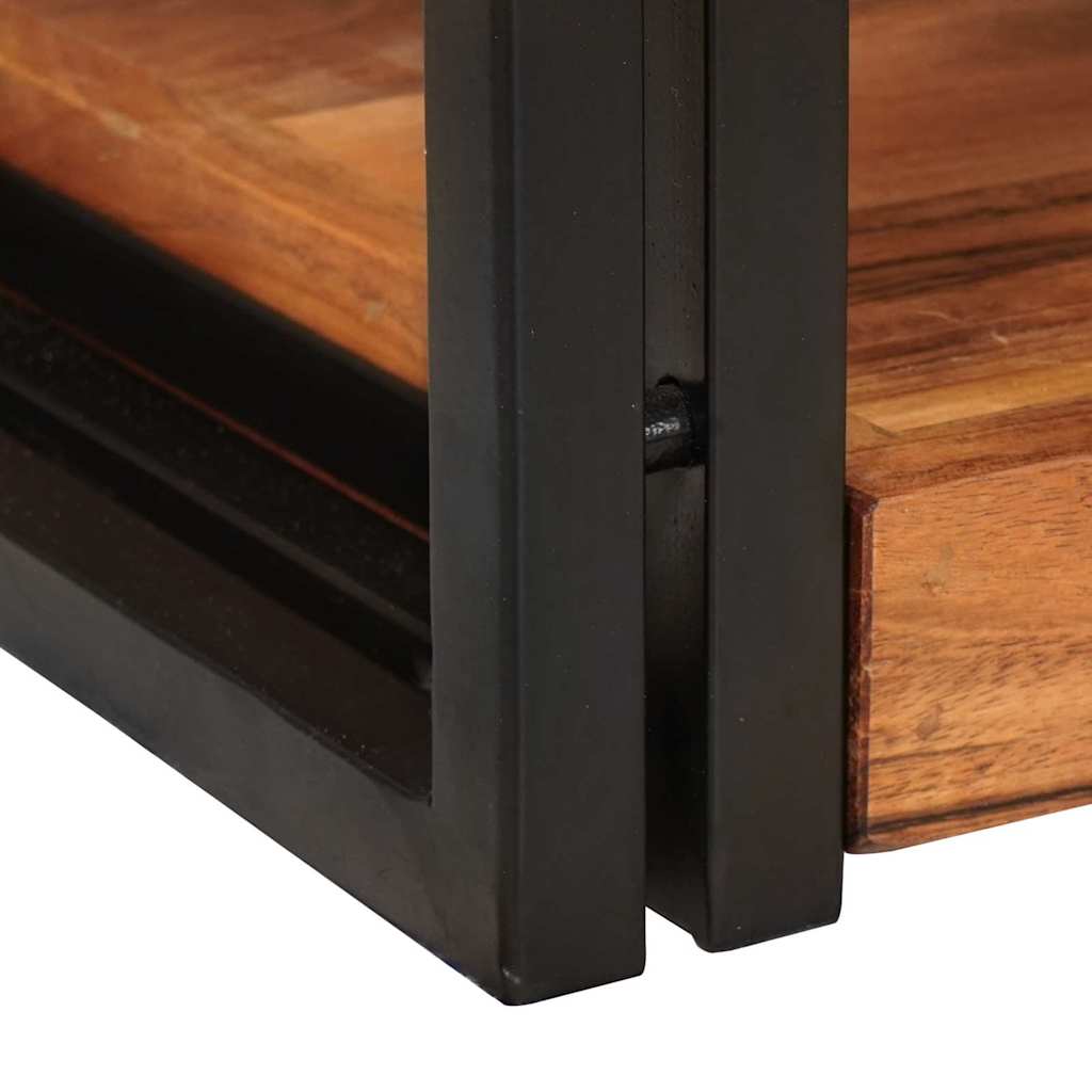 Nachttisch 2 stk. Braun und Schwarz 38 x 33 x 58 cm