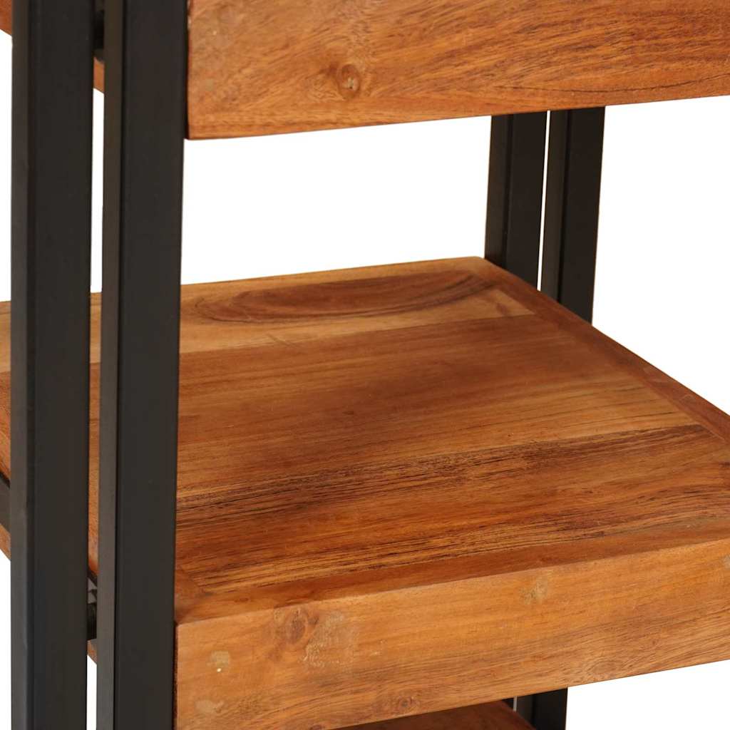 Nachttisch 2 stk. Braun und Schwarz 38 x 33 x 58 cm