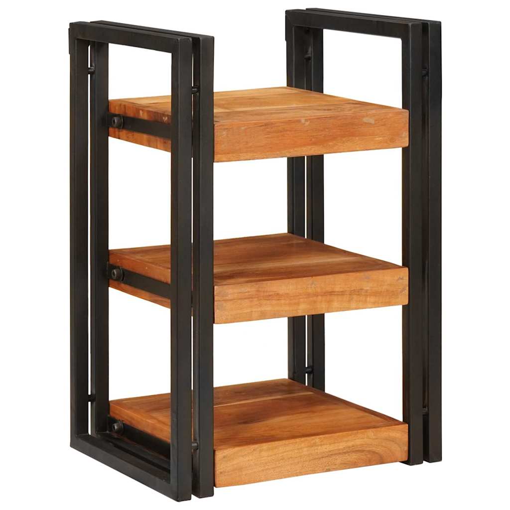 Nachttisch 2 stk. Braun und Schwarz 38 x 33 x 58 cm
