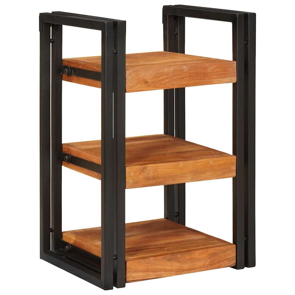 Nachttisch 2 stk. Braun und Schwarz 38 x 33 x 58 cm
