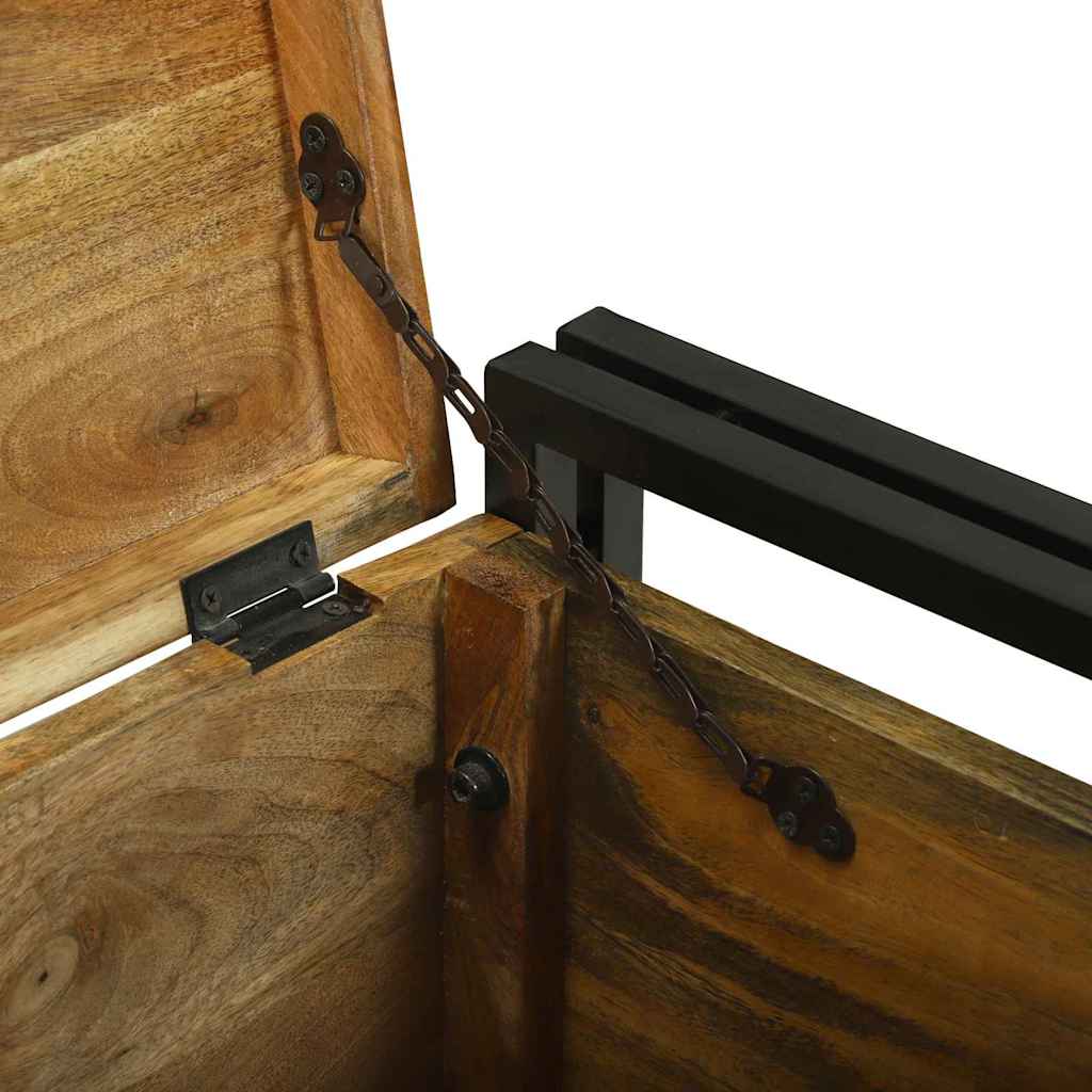 Aufbewahrungsbox Braun und Schwarz 50 x 50 x 50 cm