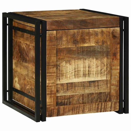 Aufbewahrungsbox Braun und Schwarz 50 x 50 x 50 cm